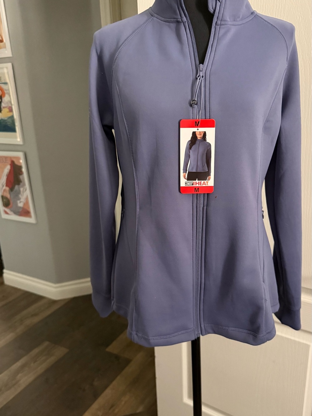 Women's Lavender Utility Zip Jacket